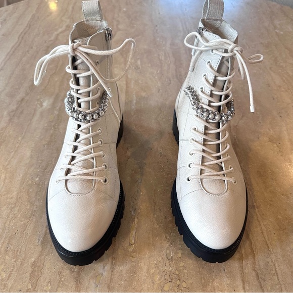 NEW Jimmy Choo Cruz Combat Boots - Picture 8 of 16